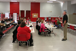 The Missouri Department of Public Safety, Office of Homeland Security funds training that brings together teachers, school administrators and law enforcement personnel for a one-day course on how to lockdown schools, strengthern security and respond to school intruders. On Jan. 2, 2013, the course was held at Stockton Elementary School in Stockton, Mo.
