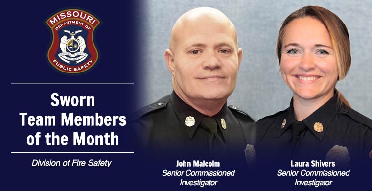 April Sworn Team Members of the Month